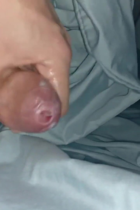 Late Night Fun with Phimosis Big Cock Closed and Tight Forskin - Coming