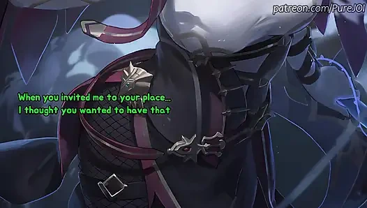 Rosaria from Genshin Impact makes your cock suffer (Edging JOI)