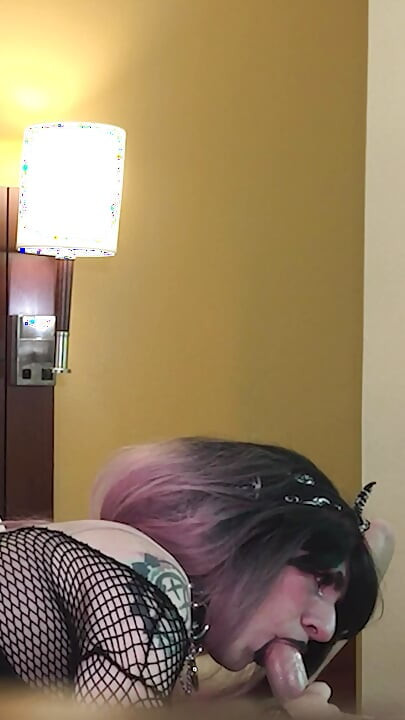 Goth Sissy Jade Madison Deepthroating Dick - Compilation 6