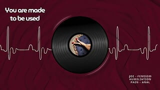 You are made to be used - Femdom JOI anal humiliation