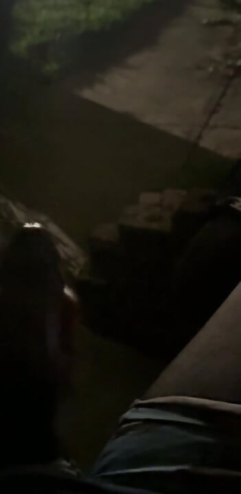 Chilling Outside In My Underwear On The Porch At Night While I Goon And Bust My Creamy Load