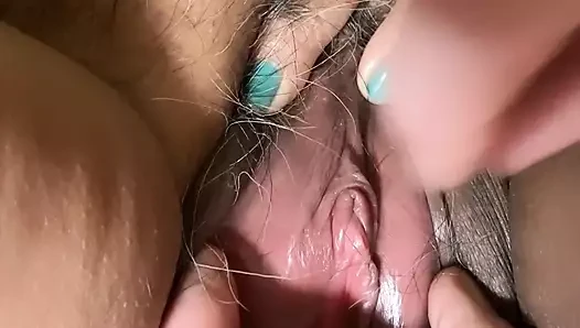 My Farmer Explaining How He Fingers My Hairy Pussy. How He Moves My Clit...