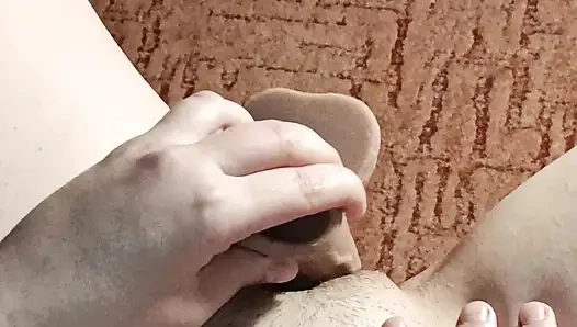 POV enge muschi und dildo, selbstgedrehte masturbation