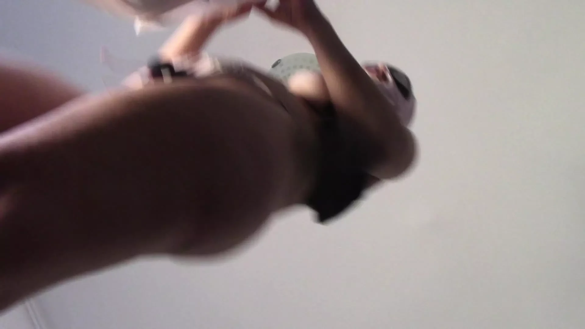 Sexy wife doing housework naked. Brunette, hairy pussy, big ass, big tits. Sexy mom massages herself with a vibrator.