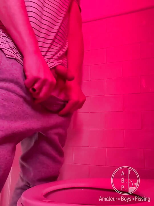 Amateur Sports Boy Caught Peeing
