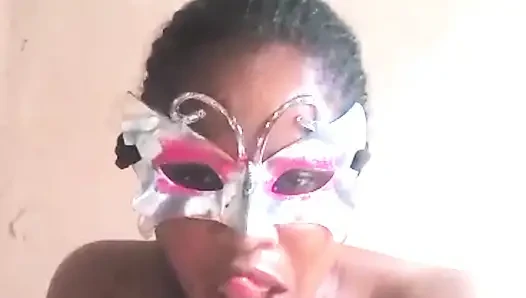 African woman touching her pussy