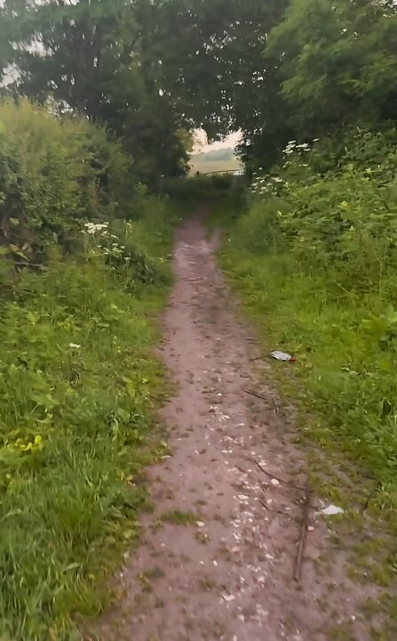 Horny on a barefoot nude walk so I edged my fat cock