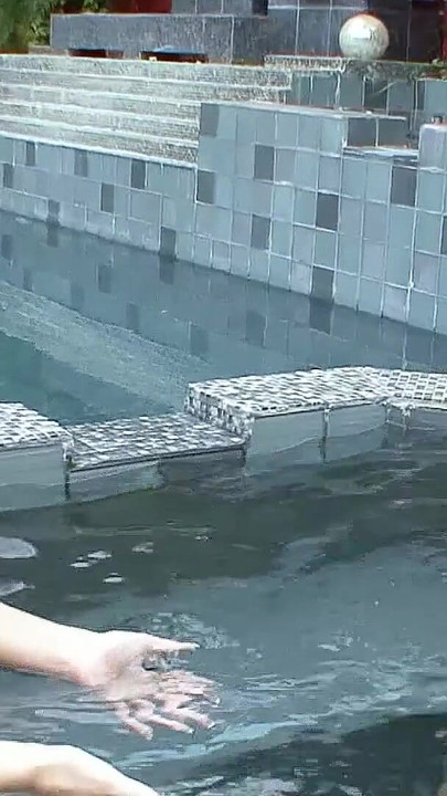 Spectacular moment from "Redhead and blonde Teen First Time Lesbian Pool Sex and fingering"