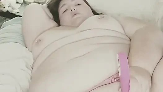 Waktunya main bareng mainan seks pink baruku yang hot