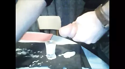 My cumshot glass