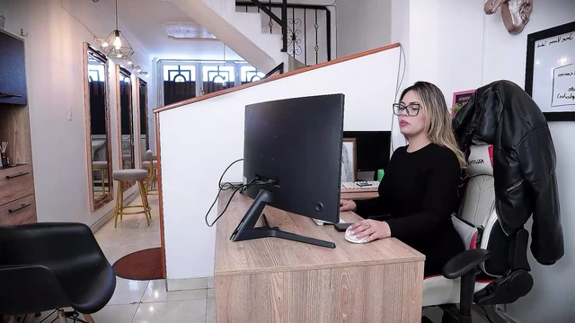 We go to a job interview but we end up fucking with the big ass HR