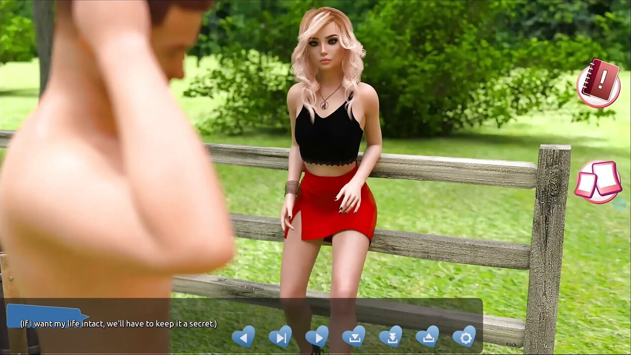 Helping the hotties #5 - Johannes fixed the roof and took a peak at Naomi hile she was getting undressed.