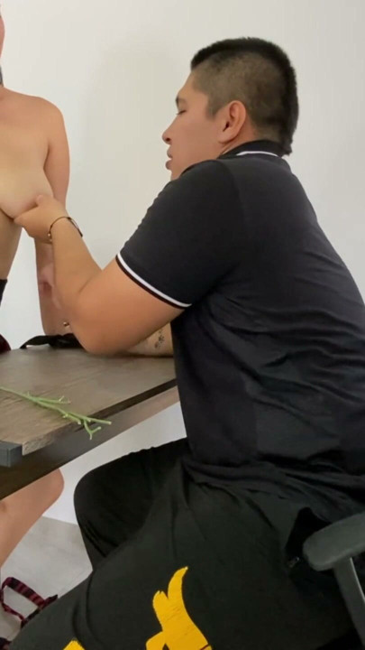 horny student does whatever it takes to not fail | Clip 1