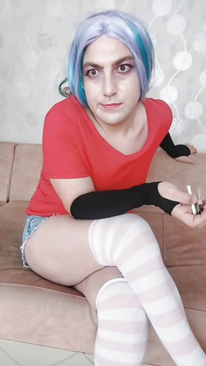 카우걸 스타일 화려한 의상 달콤한 크로스드레서