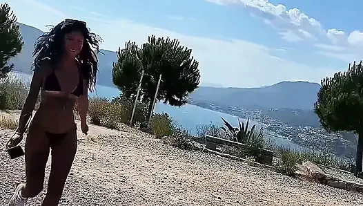 NAKED AND HORNY - VACATION EXOTIC ROUGH SEX - Hot Brunette Latina Ready for Hardcore Cowgirl and Doggy Style in POV