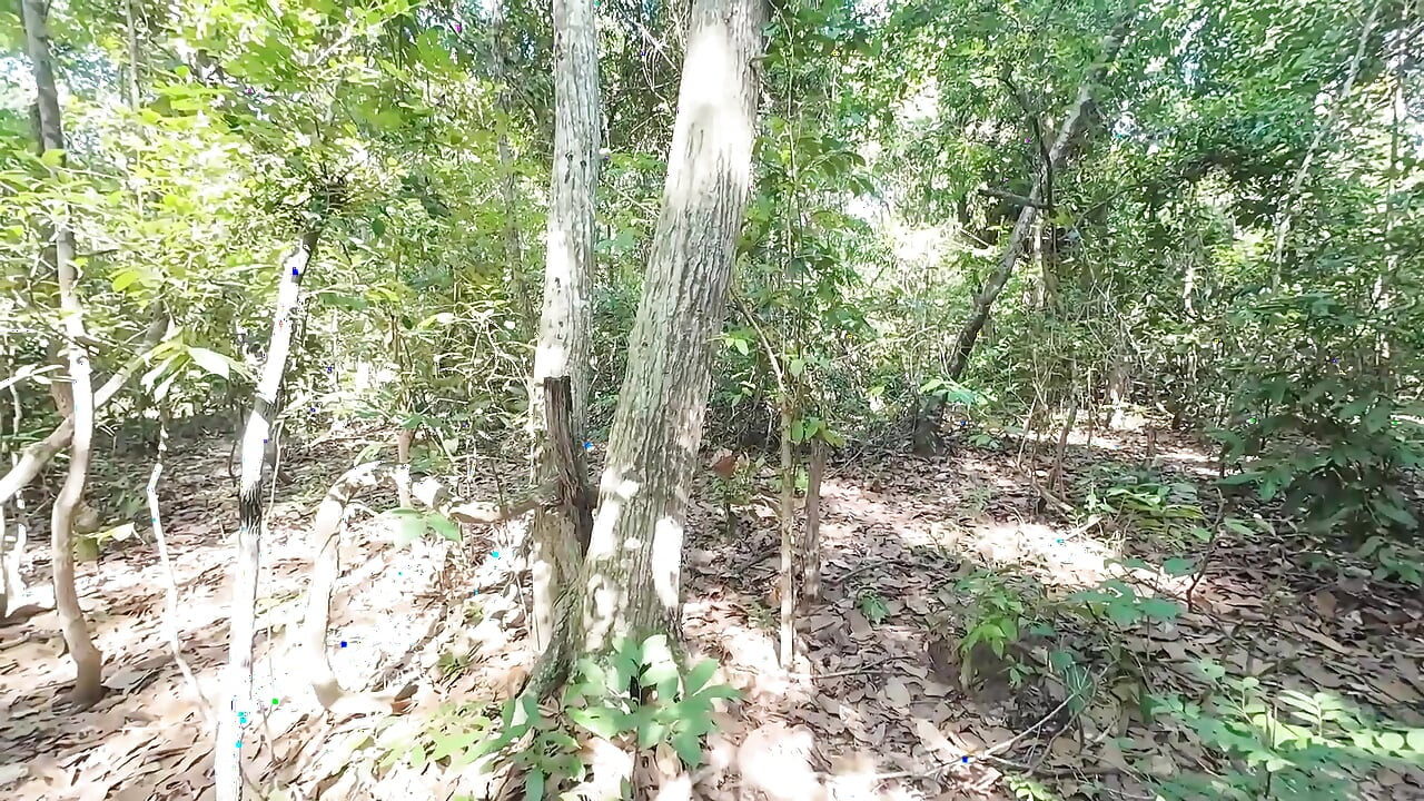Thai girl walks and brags about peeing pain in the forest, but pushes to masturbate Thai Voice
