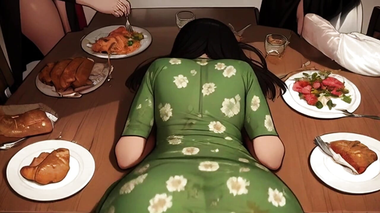 I bent my woman over the thanksgiving dinner table and...