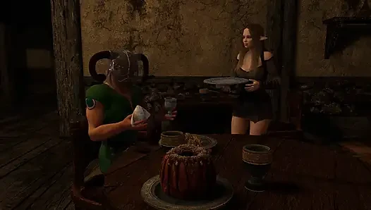 Dragonborn Pounding a Tavern Girl - Skyrim Parody