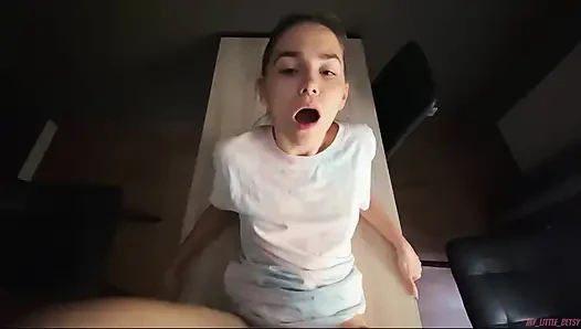 Truth or Dare Game With Friend Ended With Hot Sex On The Table And Pussy Creampie