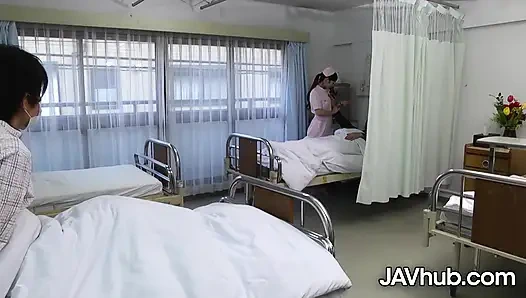 Sexy Nurse Maria Rides big Cock to Heal Her Patients