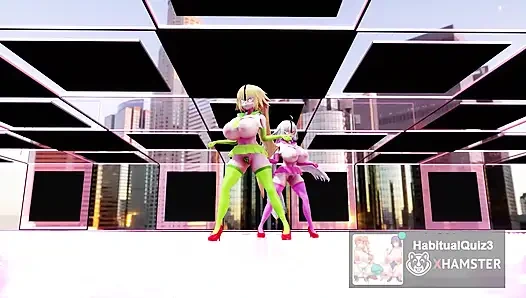 mmd r18 FGO MMD Two Jeannes portray a paranoid girl with a cell phone 3d hentai ahegao milf