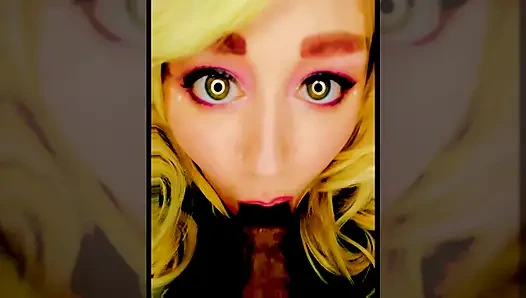 Hott Blonde Next Door Wants to Try Sucking on Your Big Black Juicy Cock