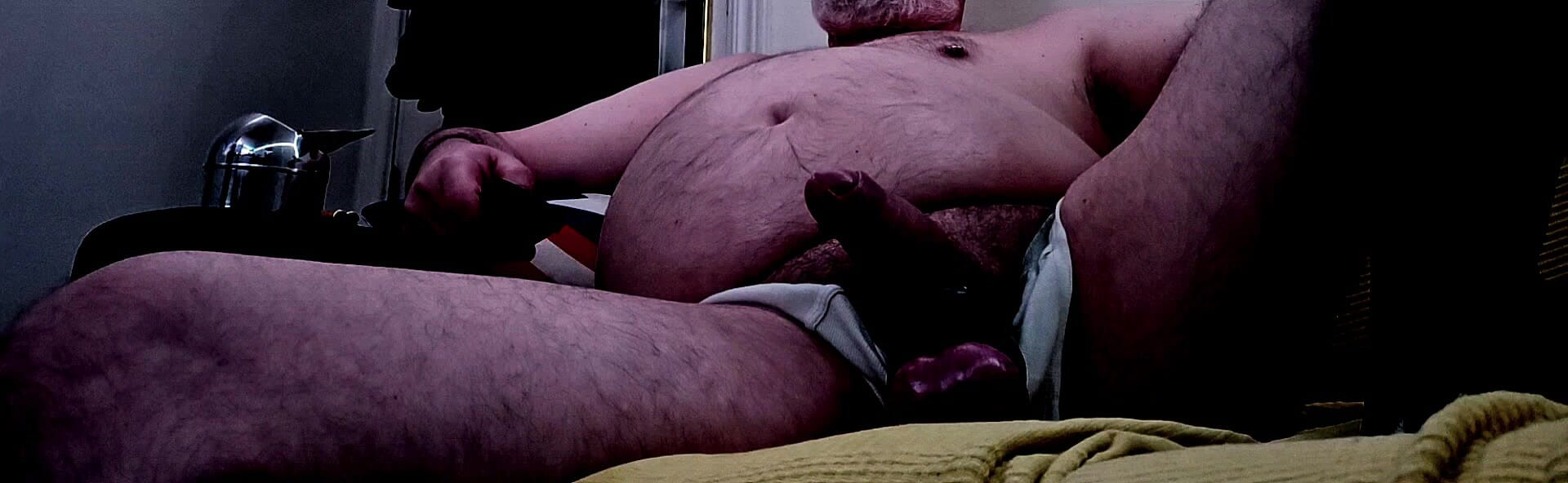 Bear all day masturbating.