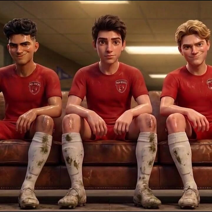 Soccer Players Sniff and Lick Feet and Socks