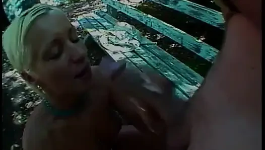Lovely College Girl Loves to Get on Her Knees and Suck Cock Outdoors in Park