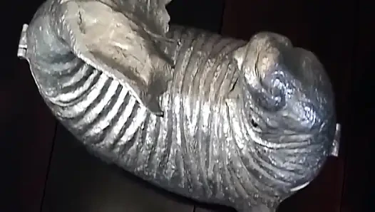 Tante seksi rambut pirang dientot habis-habisan sama kontol besar pria kulit hitam sampai menganga lebar