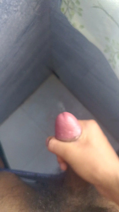 The most beautiful hand jop and cum in the bathroom