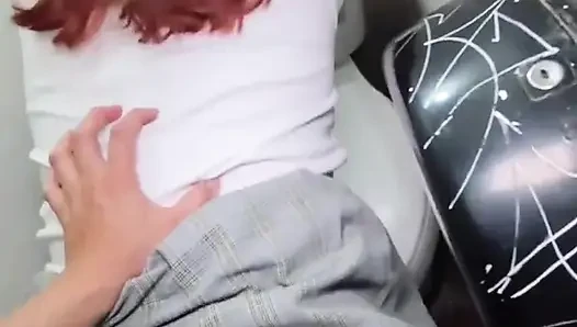 Fucked in a public bathroom