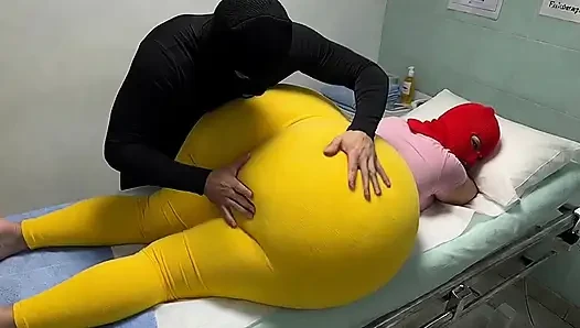 Big Ass Mother in Law Begs for a Massage and Gets So Wet