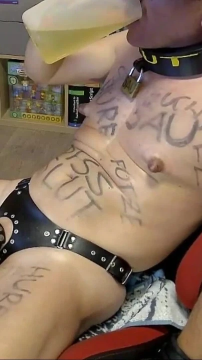 Iconic moment from "Faggot Pig Slut Whore Showing off Fucking Cunt Jerking Huge Cock Play fat pumped Nipples"