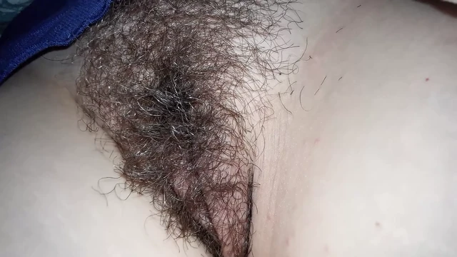 Wife's Hairy Pussy at Rest