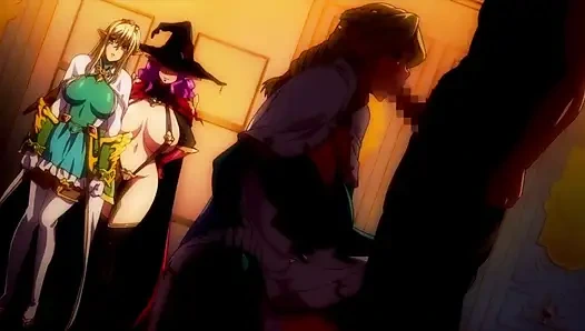 Pelacur penyihir dientot habis-habisan di dunia pesulap! Porno hentai Kyonyuu Elf Oyako Saimin, adegan seks hentai