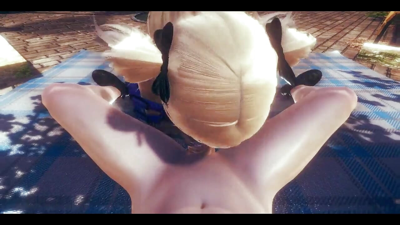 Genshin Impact हेनतई - देखने का बिंदु वाली fischl लंड चुसाई और उसके चेहरे पर वीर्य - जापानी एशियाई मंगा एनीमे गेम पोर्न