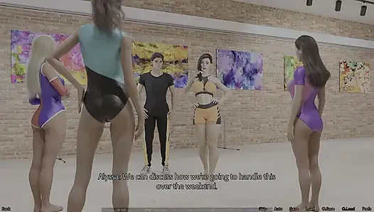 FreshWomen - staffel 1 ep2 - teil 1 animiertes porno-spiel, ganze Geschichte