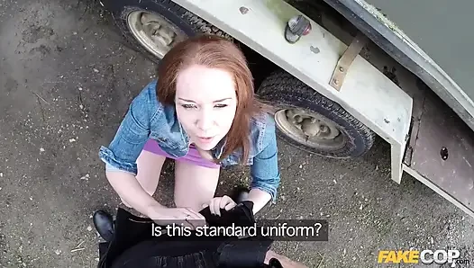 Fake Cop - Unfaithful Girlfriend Candi Coxx Cucks Her BF