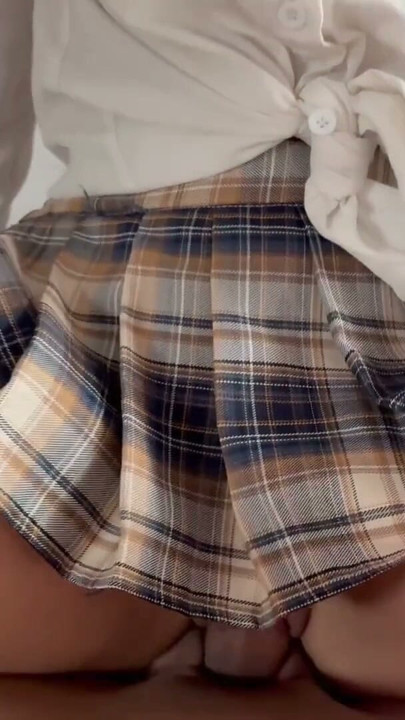 My classmate has a very creamy pussy | Clip 2