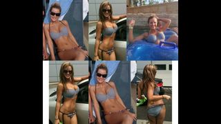 Sarah Kantorova, strip-teaseuse, peux-tu durer avec son cul en bikini