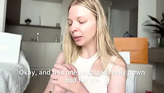 Findom Luxury Shopping Haul 12k $ Heavy Drain