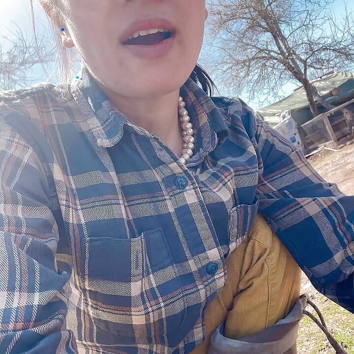 pee on the ground near truck wheel
