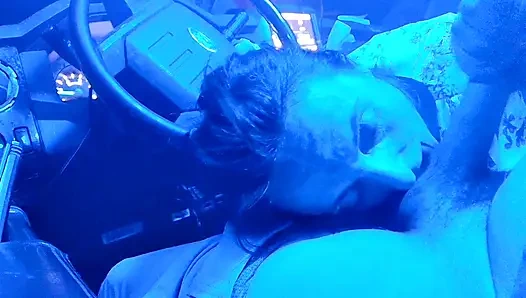 Blowjob in My Truck Cum in Mouth