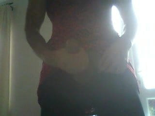 me, having a wank in sophie's dress x