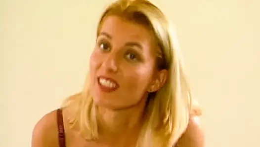 Blonde Babe From Germany Showing Her Perfect Body in Lingerie