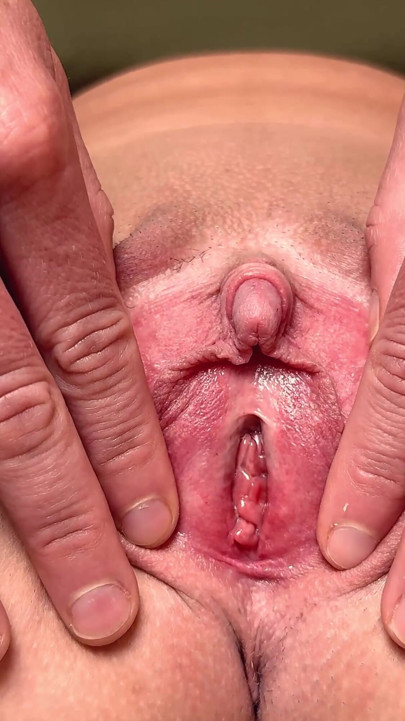 Exposed Pink MILF Pussy, Enlarged Swollen Clit and Asshole - Stepmom Spreads Her Pussy Lips and Asshole | Clip 1