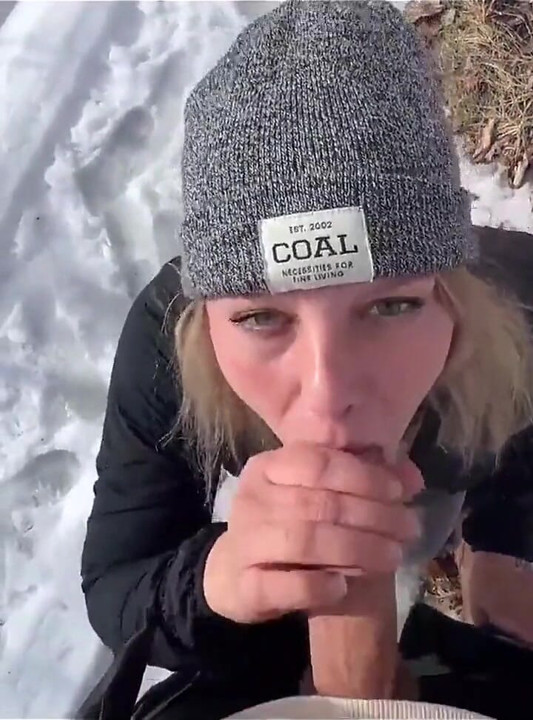 Outdoor Sex in the Park in Winter