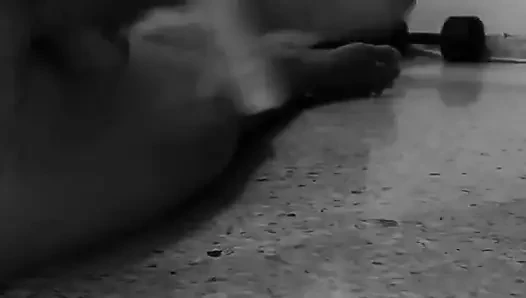Monochrome BBC Stroking Session - Intense Handjob and Cum Black20one