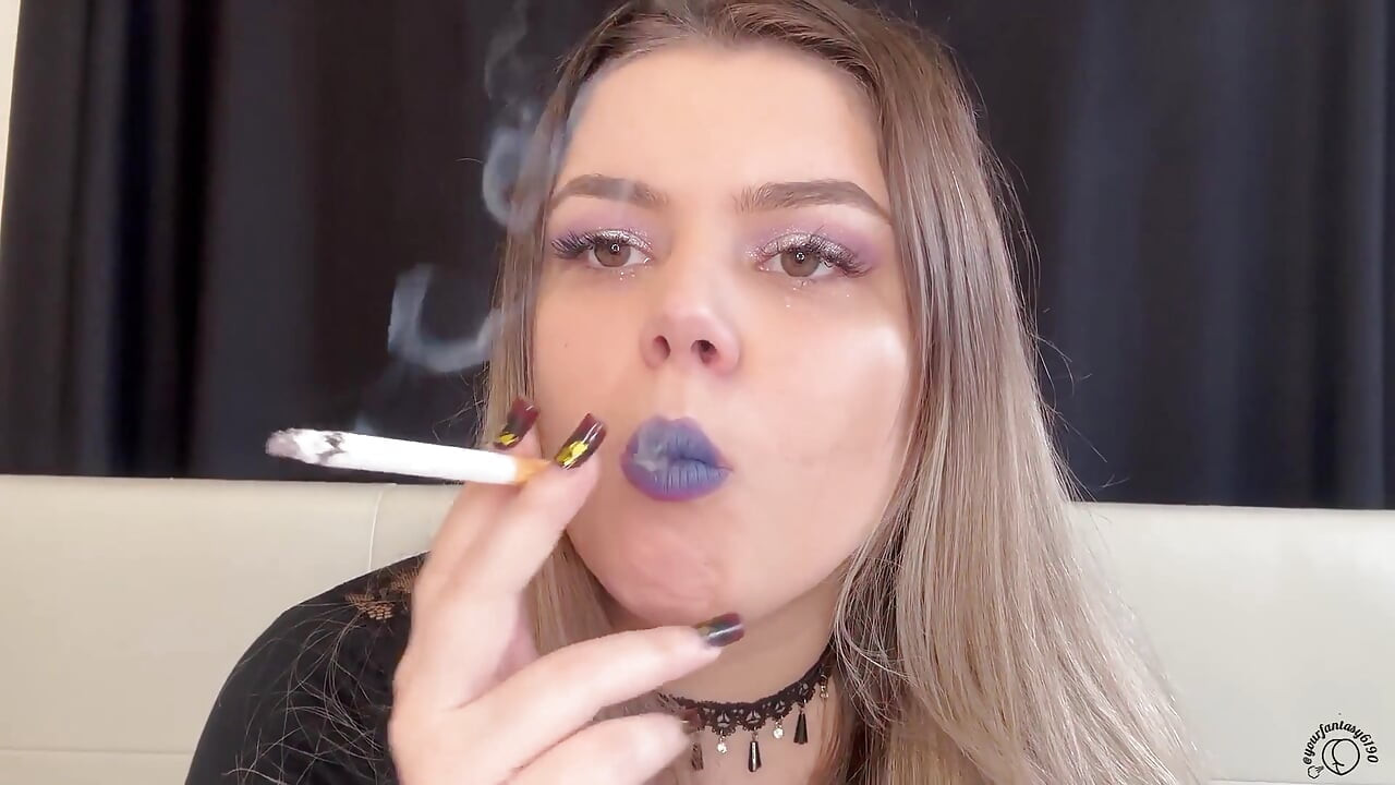 Worship My Smoke: BBW Goddess Puffs Cig & Vape